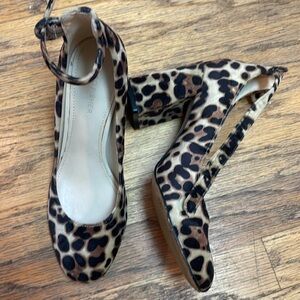 Marc Fisher Cheetah Strappy Pump